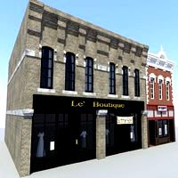 Old Town Store Front Buildings