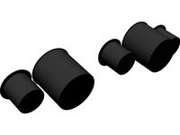 Dashboard Gauges 80 and 52mm 3D CAD Model