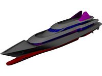 Yacht 62 3D CAD Model