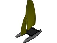 Small Catamaran 3D CAD Model