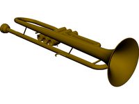 Trumpet 3D CAD Model
