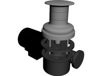 Lofrans Capstan T2000 3D CAD Model