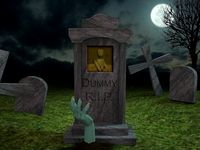 Scary Cemetery Scene 3D Model
