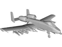 A-10 Warthog 3D CAD Model