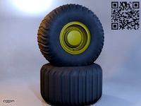 Truck wheel 53d model
