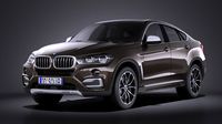 BMW X6 2015 VRAY3d model