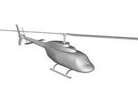 Bell 206B-III JetRanger 3D CAD Model