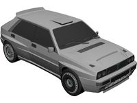 Lancia Delta HF Rally Car
