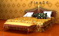 antique-03-Bed-a0013d model