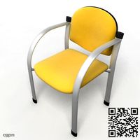 Yellow chair3d model