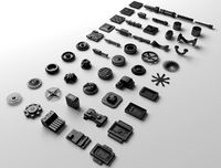 Technical parts collection 23d model