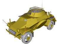 SdKfz222 Panzer Wagon - WWII German Armoured Car