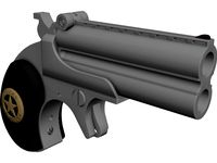 Derringer Texas Ranger 3D CAD Model