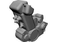 KTM 525EXC 510cc Engine 3D CAD Model