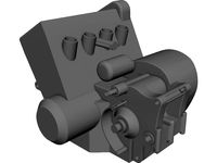 Honda CBR600RR Engine 3D CAD Model