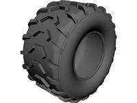ATV Tire 3D CAD Model