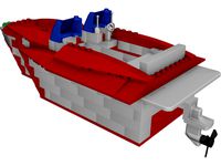 Lego Yacht 3D CAD Model