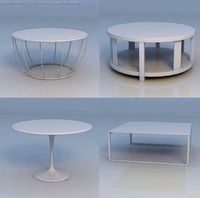 Table round table 3D Model