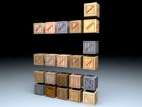 Wooden Crates Mega Pack3d model