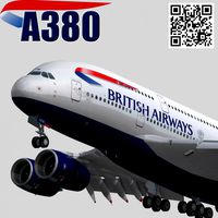 Airbus A380-8 British Airways3d model