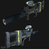 Sci-Fi Assault Rifle3d model