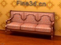 antique-09om-Chair-0363d model