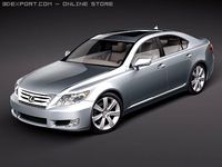 Lexus LS 600h 2010 3D Model