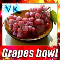 Red Grapes in Bowl 12