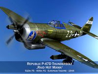 Republic P-47D Thunderbolt - Raid Hot Mama
