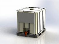 250 gallon IBC Liquid storage tote tank