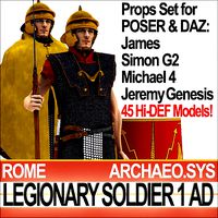 Ancient Rome Legionary Soldier Props Set