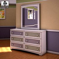 Ashley Sandhill Dresser Mirror