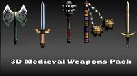 Game-ready Medieval Swords 3D Collection