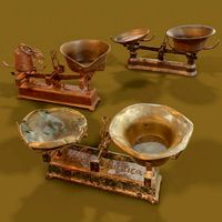 3 Old Rusty Scale Collection