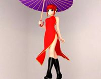 Kagura anime girl pose 1