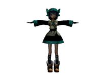 Fully Rigged Female Anime Character Kamiki Sora