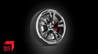 Wheel Automotive hd model render ready in vray