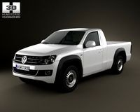 Volkswagen Amarok SingleCab 2010 3D Model