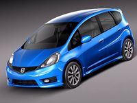 Honda Fit Jazz Sport 2012 3D Model