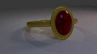 Ring - Red Nacre