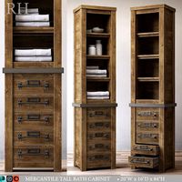 MERCANTILE TALL BATH CABINET