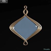 Cristopher Guy Pirouette wall mirror