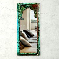 Vintage Wood Moorish Mirror