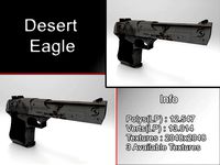 Desert Eagle 3 textures - Low-High poly