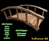 Wooden Bridge - PBR - Textured