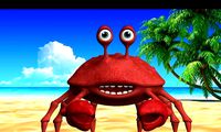 cartoon rigged crab