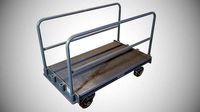 Warehouse Push Cart - Game ready prop