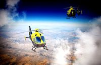Small yellow helicopter