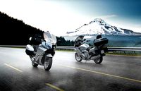 Motorcycle with bags