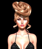 Flower Female hair style 3d rigged 3D model